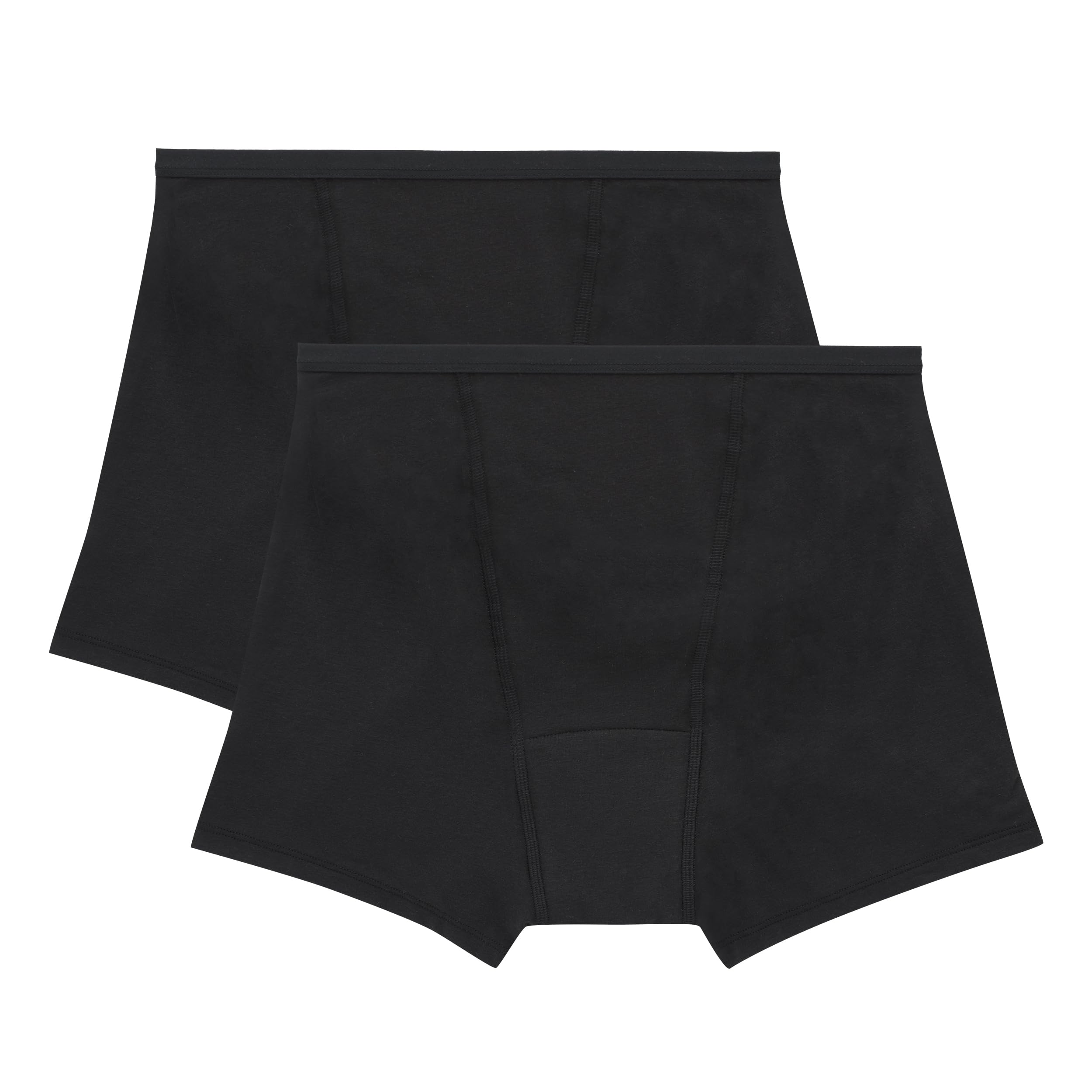 Hanes boxer frontal del pack mostrando diseño discreto y protección cómoda