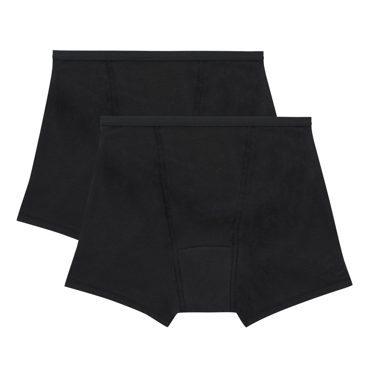 Hanes boxer frontal del pack mostrando diseño discreto y protección cómoda