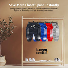 Hanger Central primer plano de pinzas con agarre seguro y sin marcas
