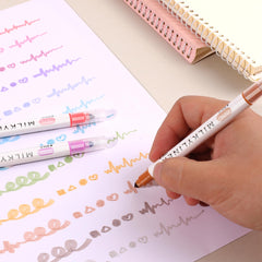 HANKU uso en planner por estudiante, colores pastel facilitan la codificación visual
