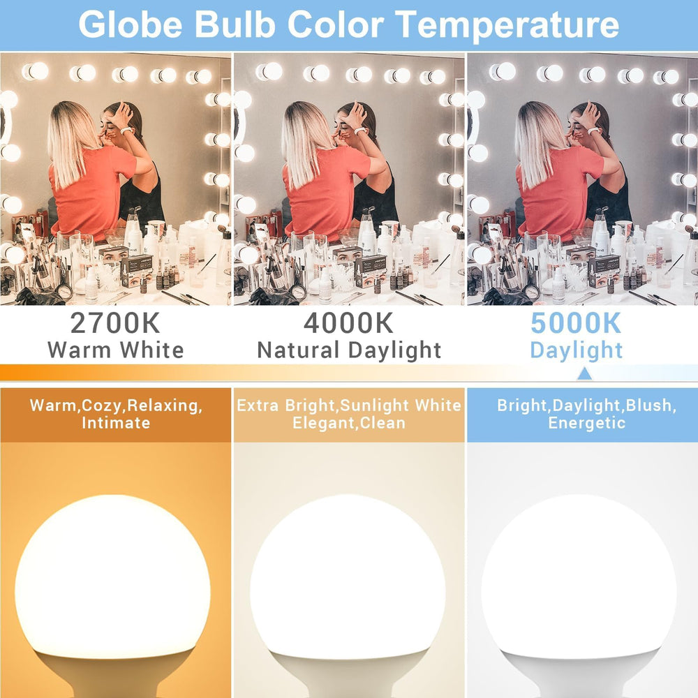 hansang bombilla instalada en tocador iluminando el rostro para maquillaje preciso