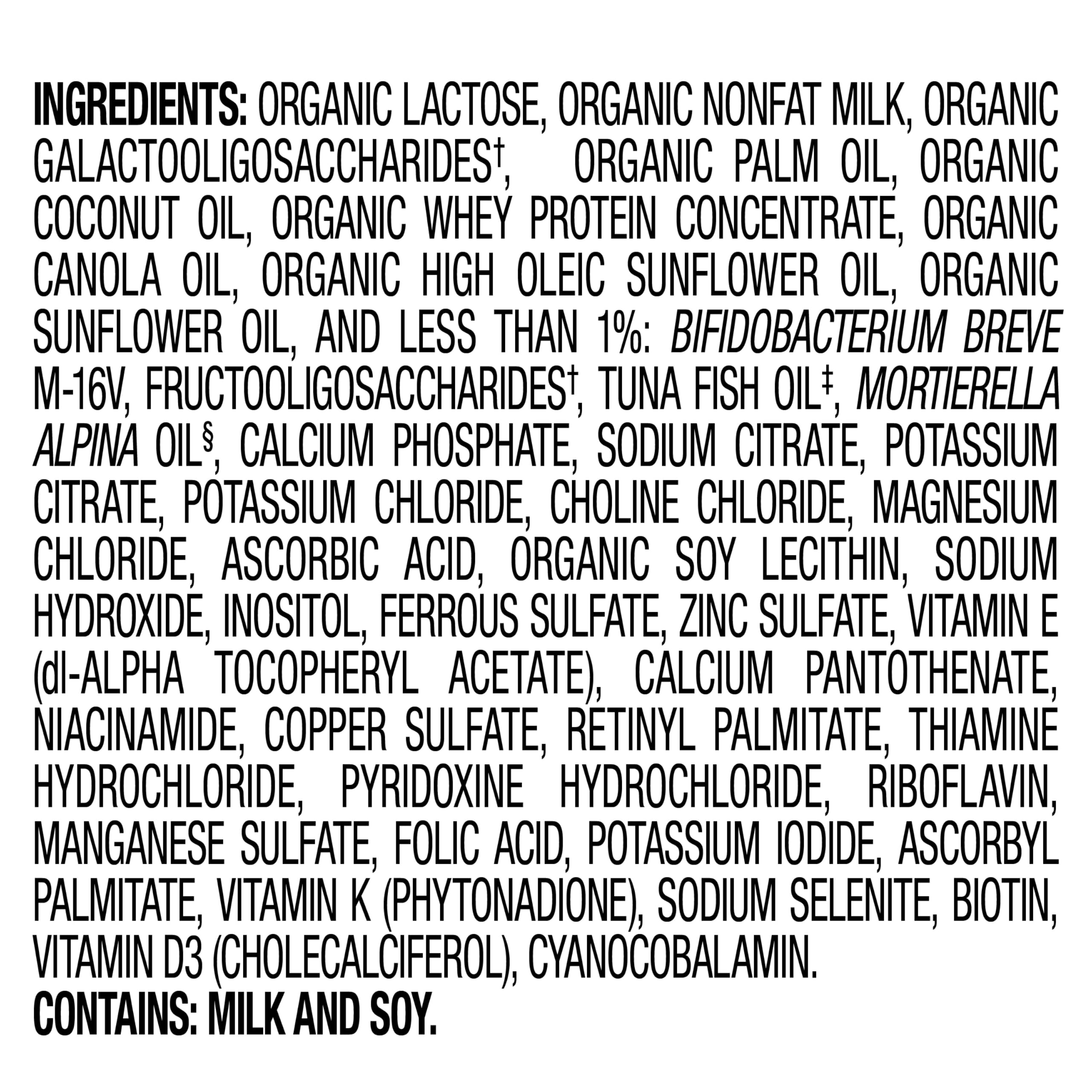 Ingredientes orgánicos destacados de Happy Baby mostrando origen natural y limpieza