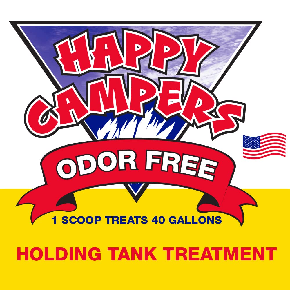 Happy Campers envase al lado de una mano para comparar tamaño y cantidad de dosis