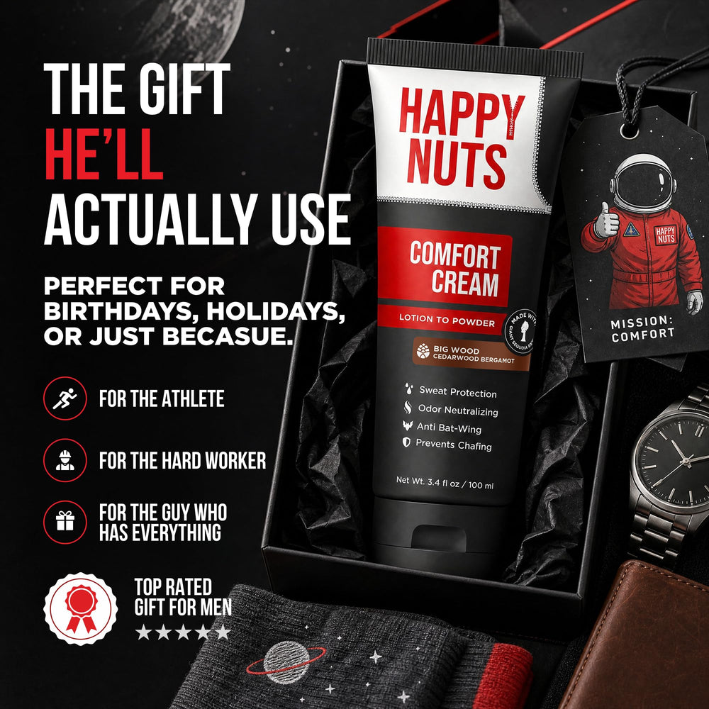 HAPPY NUTS aplicación en mano demostrando fácil extensión y suavidad