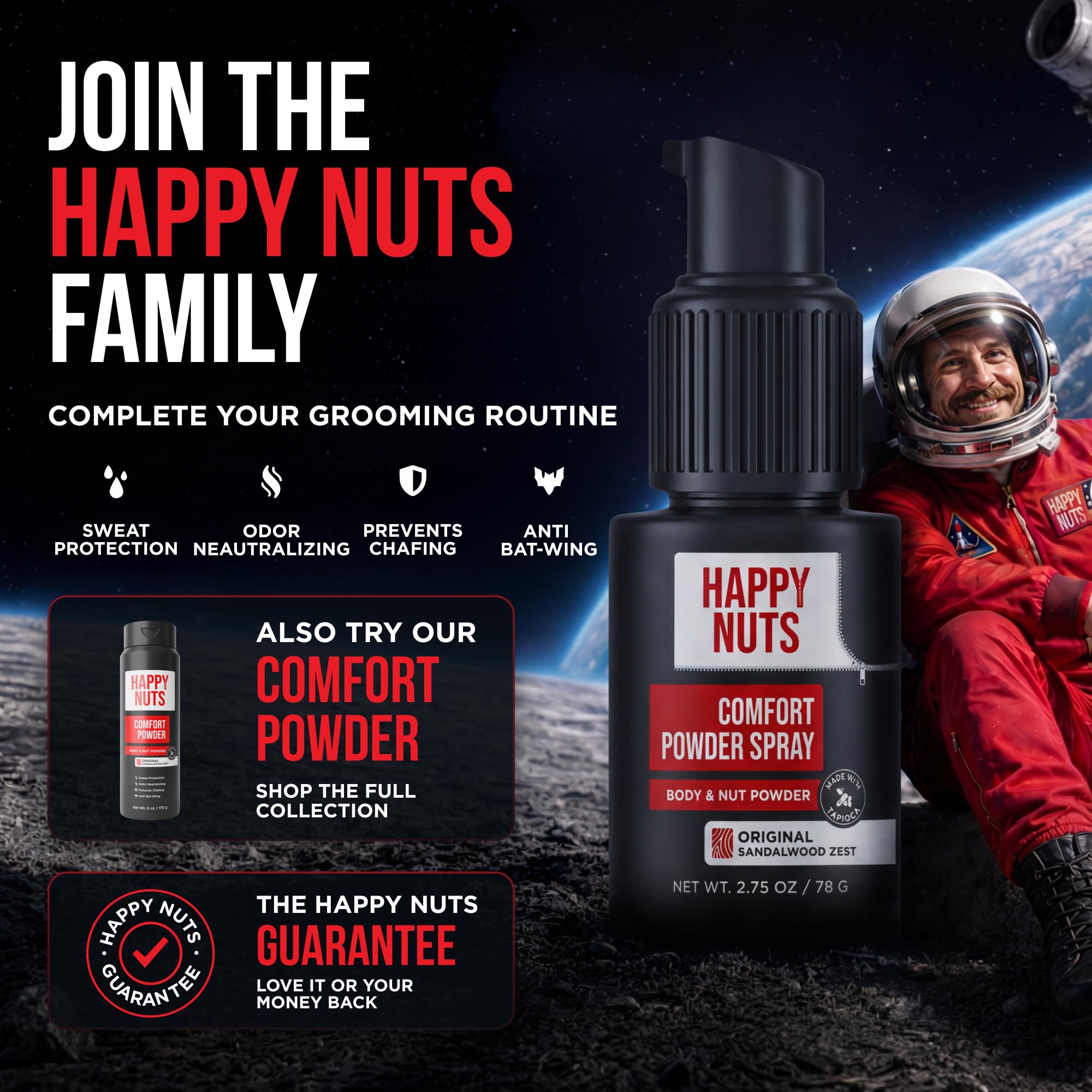 HAPPY NUTS producto en contexto urbano transmitiendo frescura