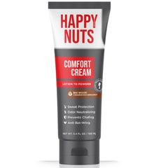HAPPY NUTS envase frontal mostrando tamaño y diseño, protección cómoda
