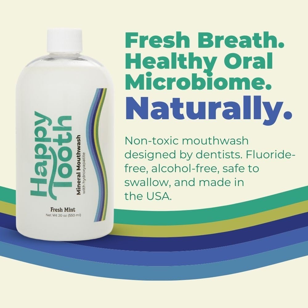 Happy Tooth primer plano de textura del líquido, muestra consistencia suave