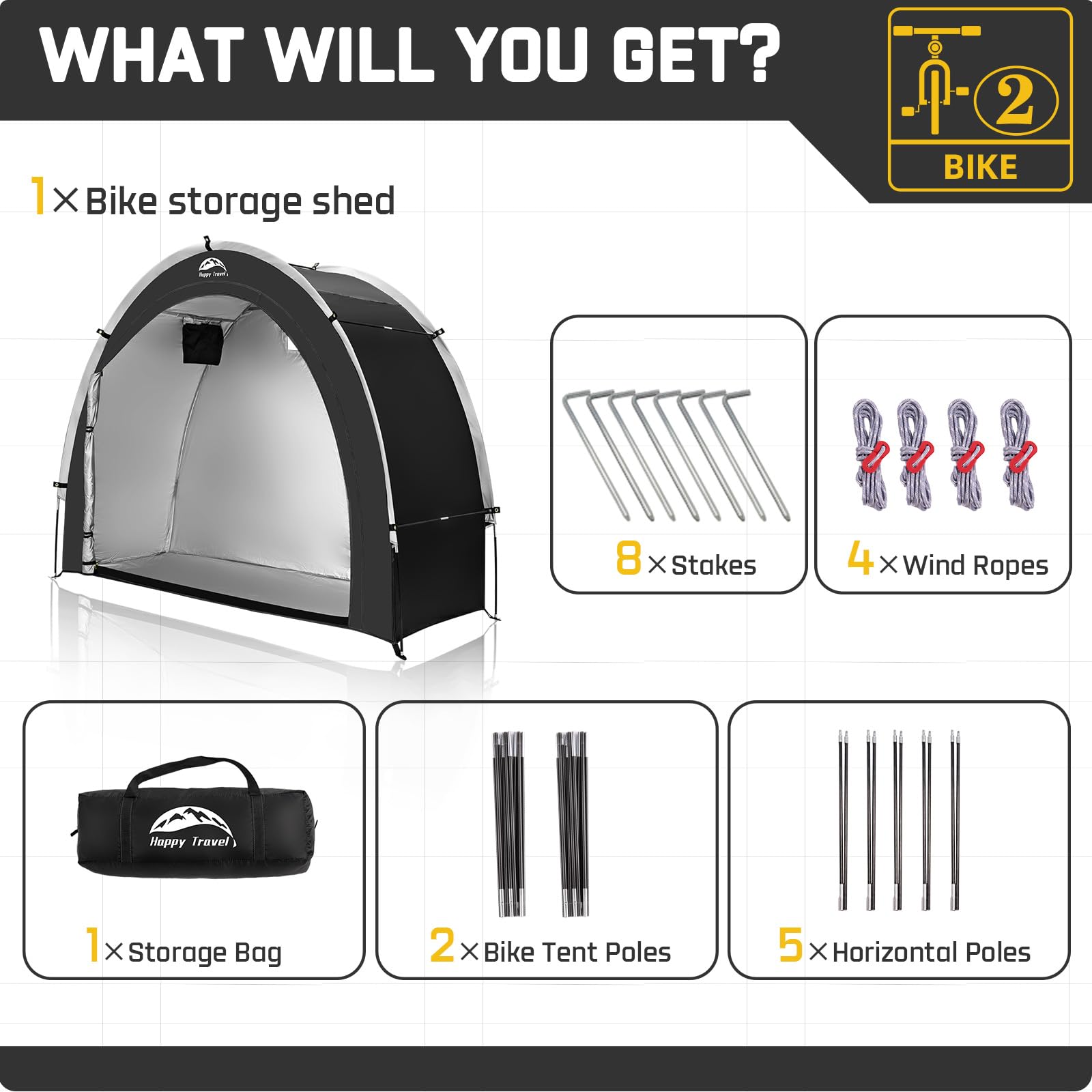 HAPPY TRAVEL shelter in backyard lifestyle setting showing everyday protection