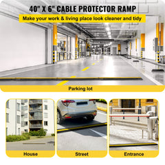 Happybuy detalle de la tapa abatible para acceso rápido a cables