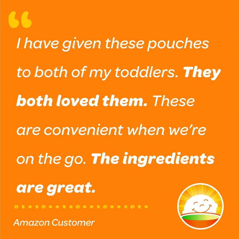 HAPPYTOT pouch abierto con contenido visible y aspecto nutritivo