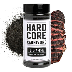 Hardcore Carnivore frontal del envase mostrando etiqueta y tamaño