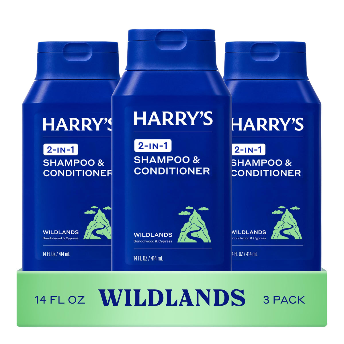 Harry's frente del pack de tres botellas, conveniencia y ahorro