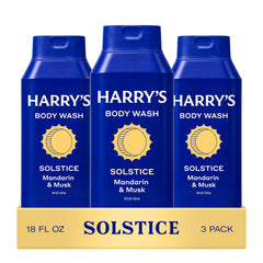 Harry's envase frontal Solstice mostrando diseño y tamaño práctico