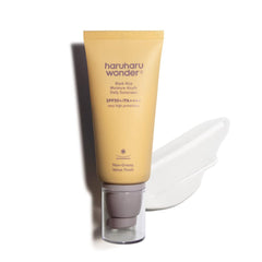 HARUHARU envase frontal del protector solar SPF50+ con formato 50 ml y diseño elegante