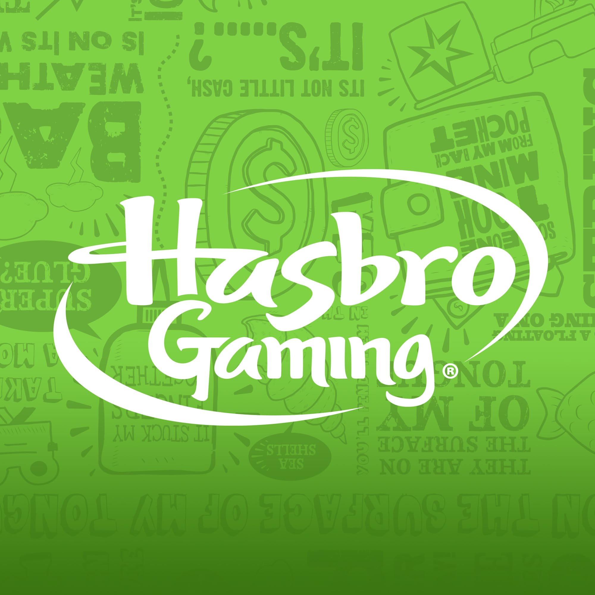 Hasbro Gaming caja y etiqueta del producto listos para regalar