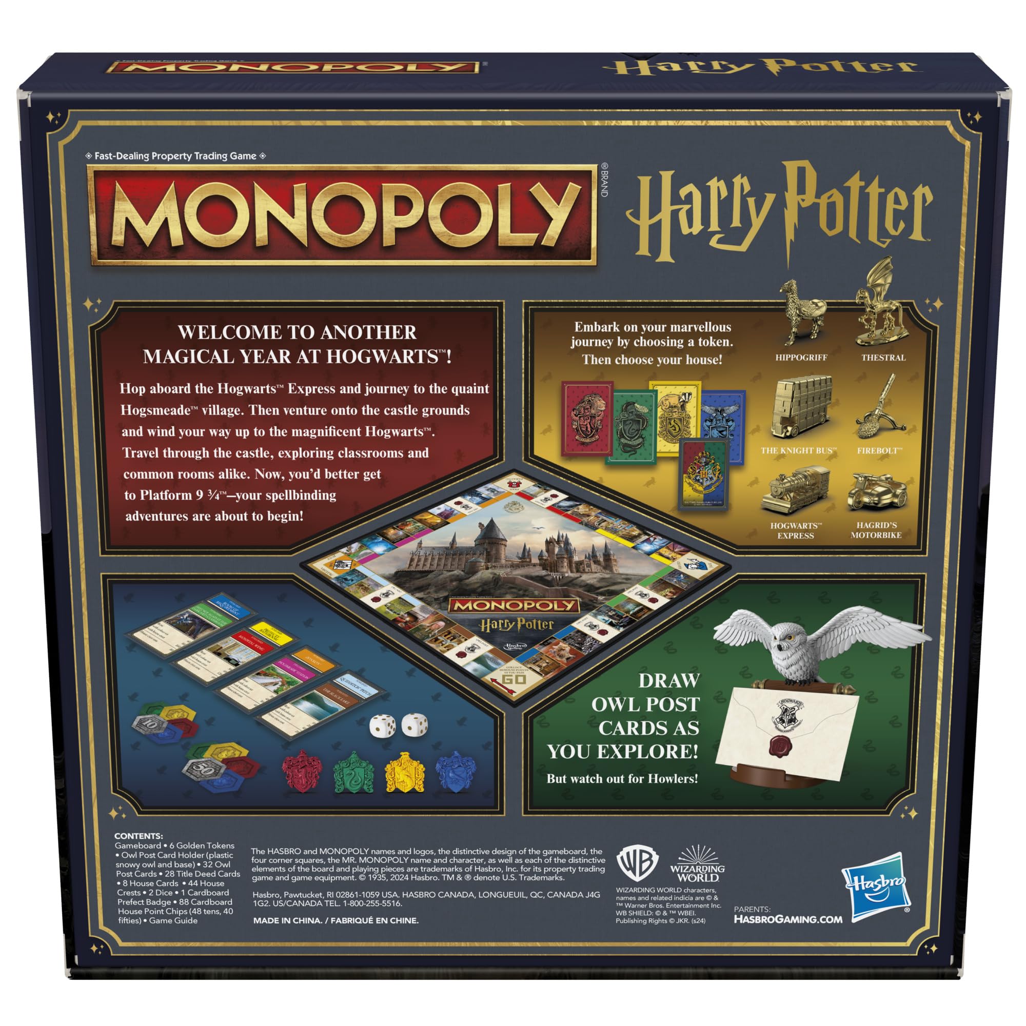 Hasbro Gaming fichas doradas temáticas detalladas que facilitan identificación y estilo