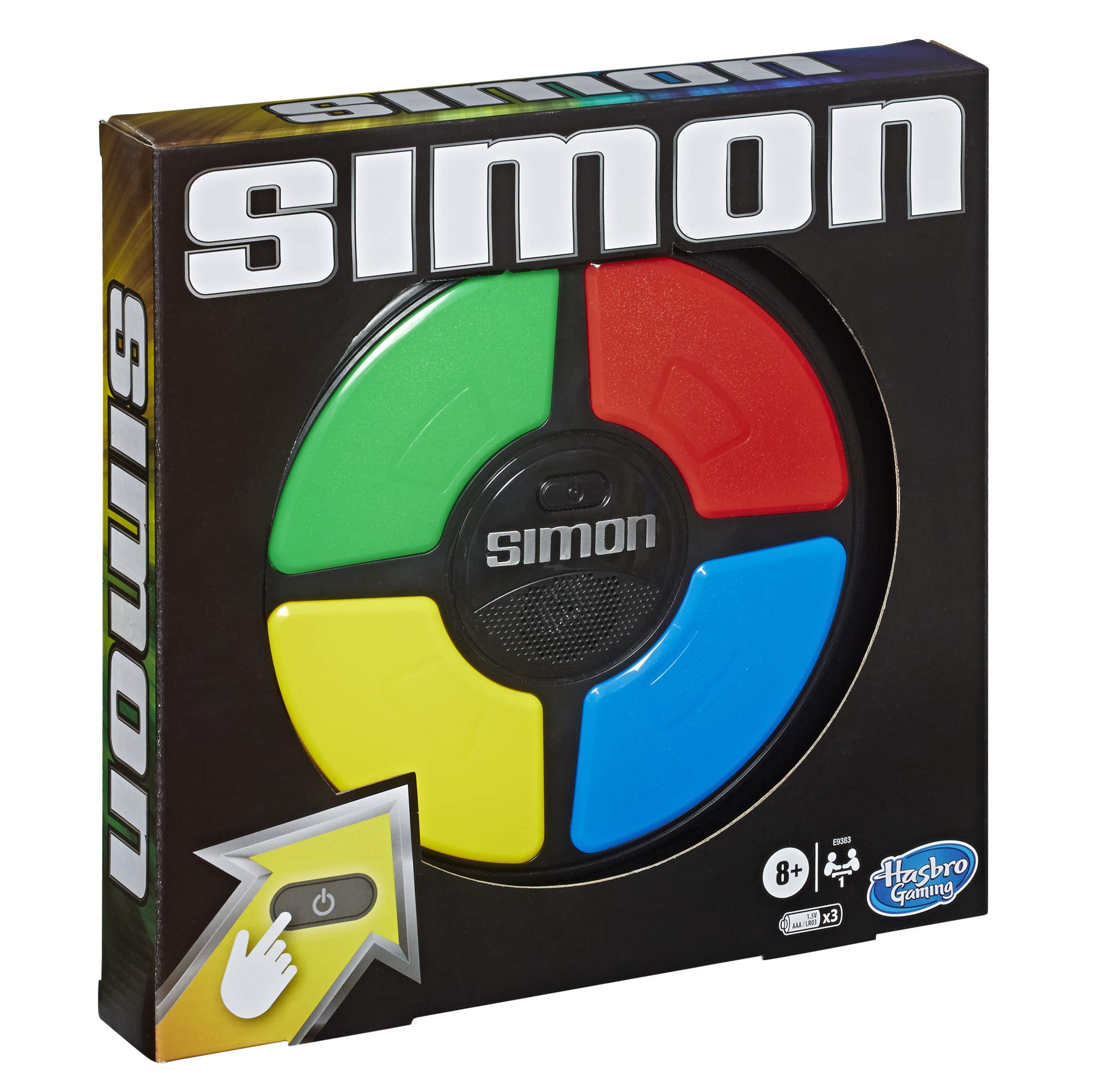 Hasbro Gaming Simon superficie y acabado resistentes para juego continuo y agarre seguro