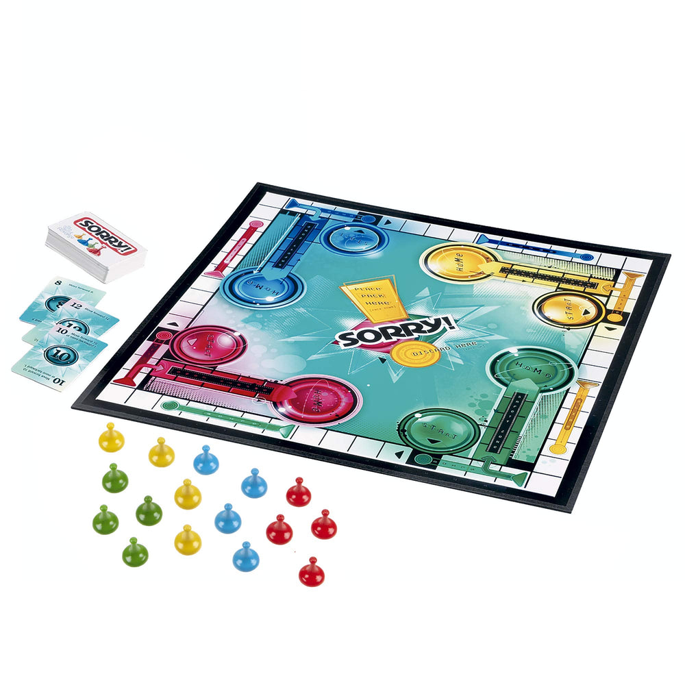 Hasbro Gaming componentes desplegados mostrando tamaño real y contenido