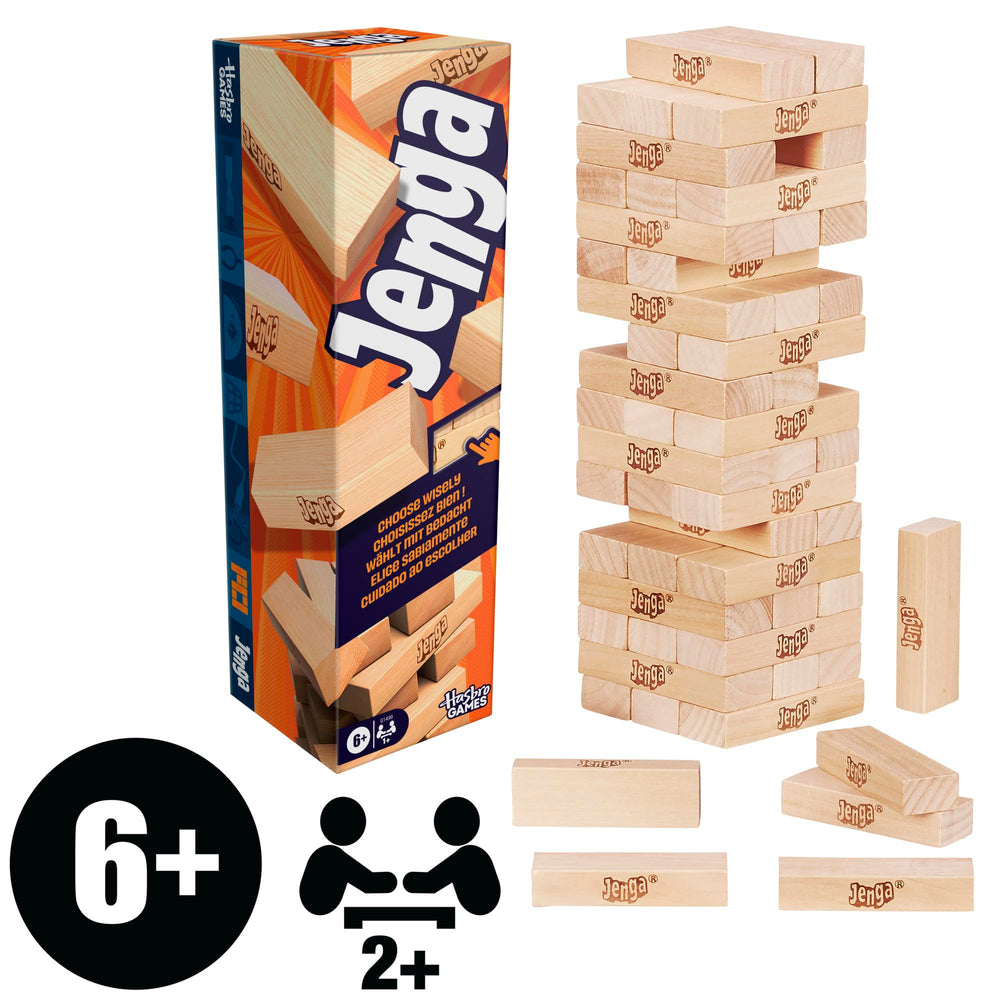 Hasbro Gaming bloques de madera detalle que asegura equilibrio y tacto cómodo