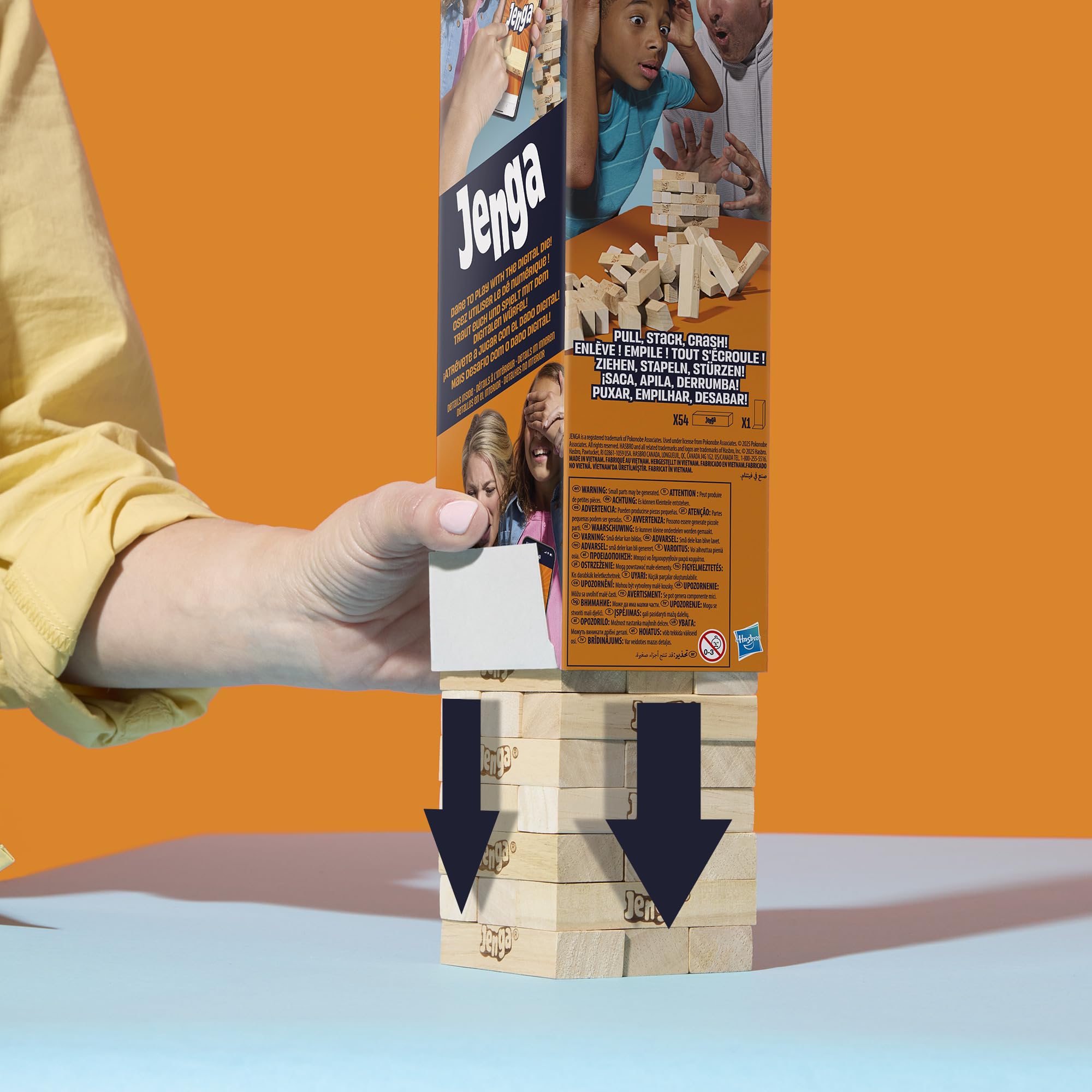 Hasbro Gaming caja compacta lista para guardar y transportar fácilmente