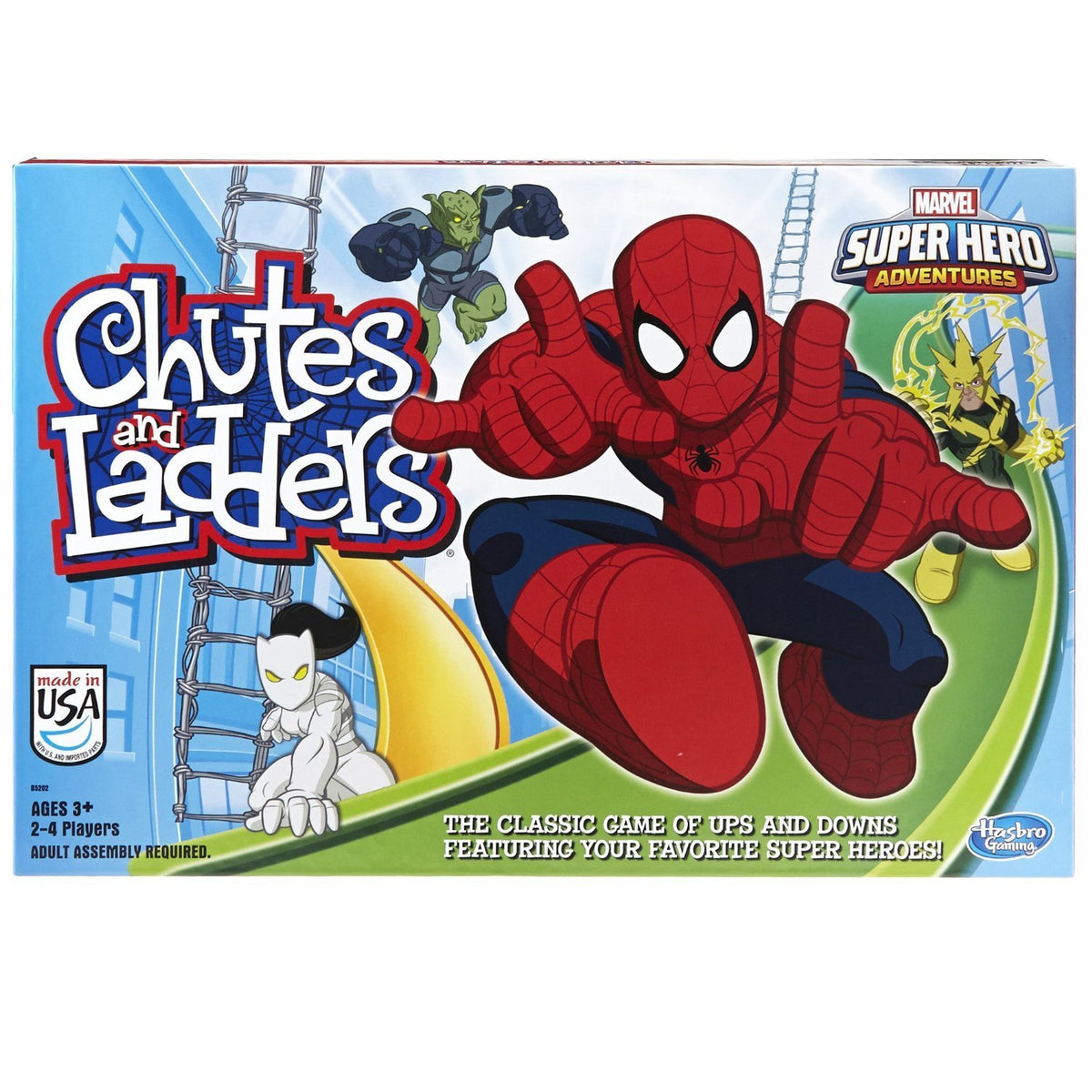 Hasbro Spider-Man vista frontal de la caja mostrando el juego