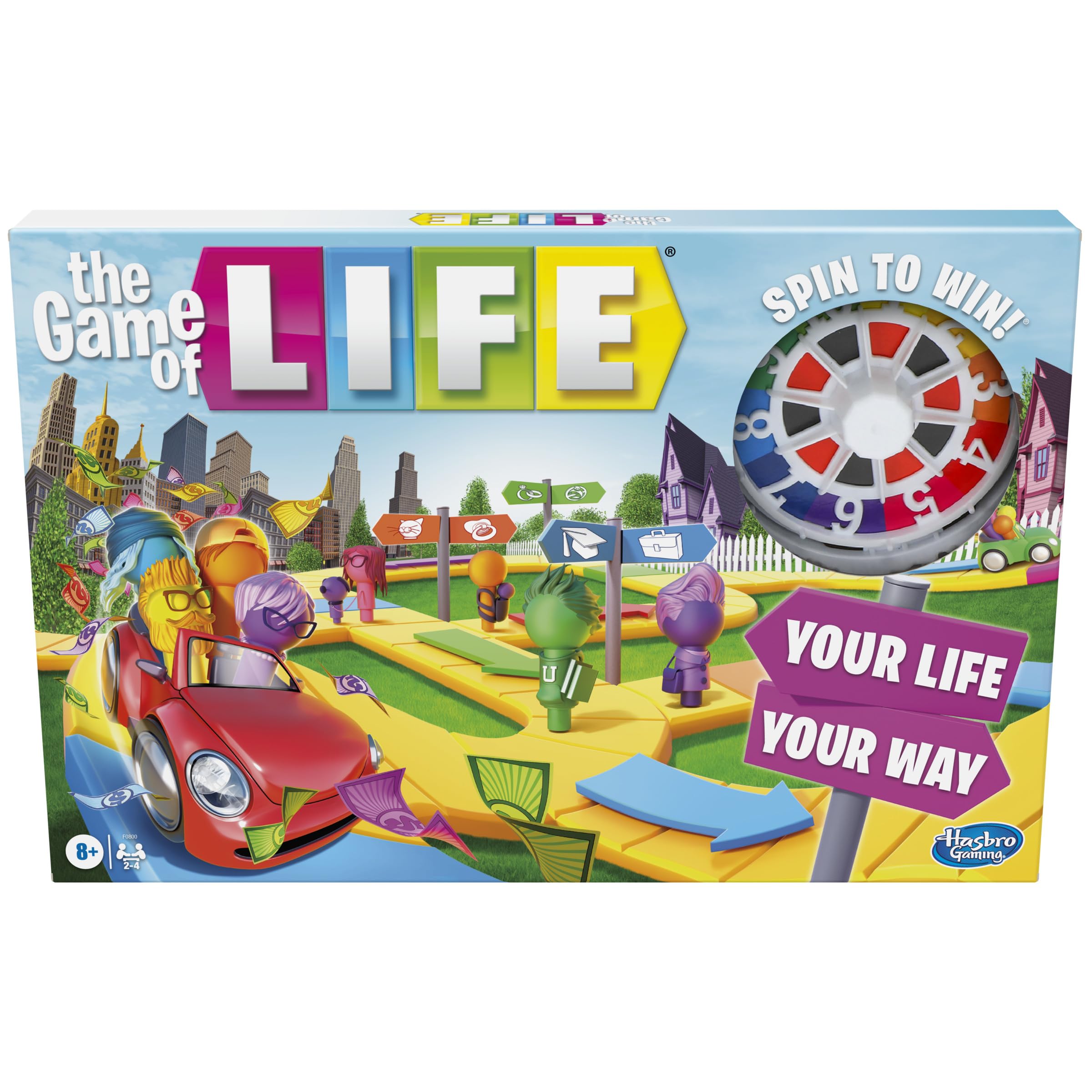 Hasbro Gaming empaque frontal del juego muestra caja y colores llamativos
