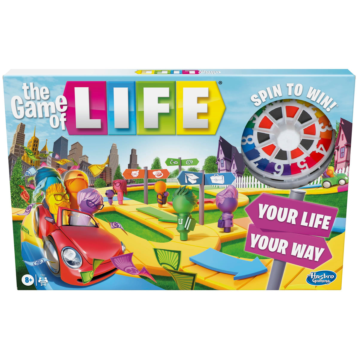 Hasbro Gaming empaque frontal del juego muestra caja y colores llamativos