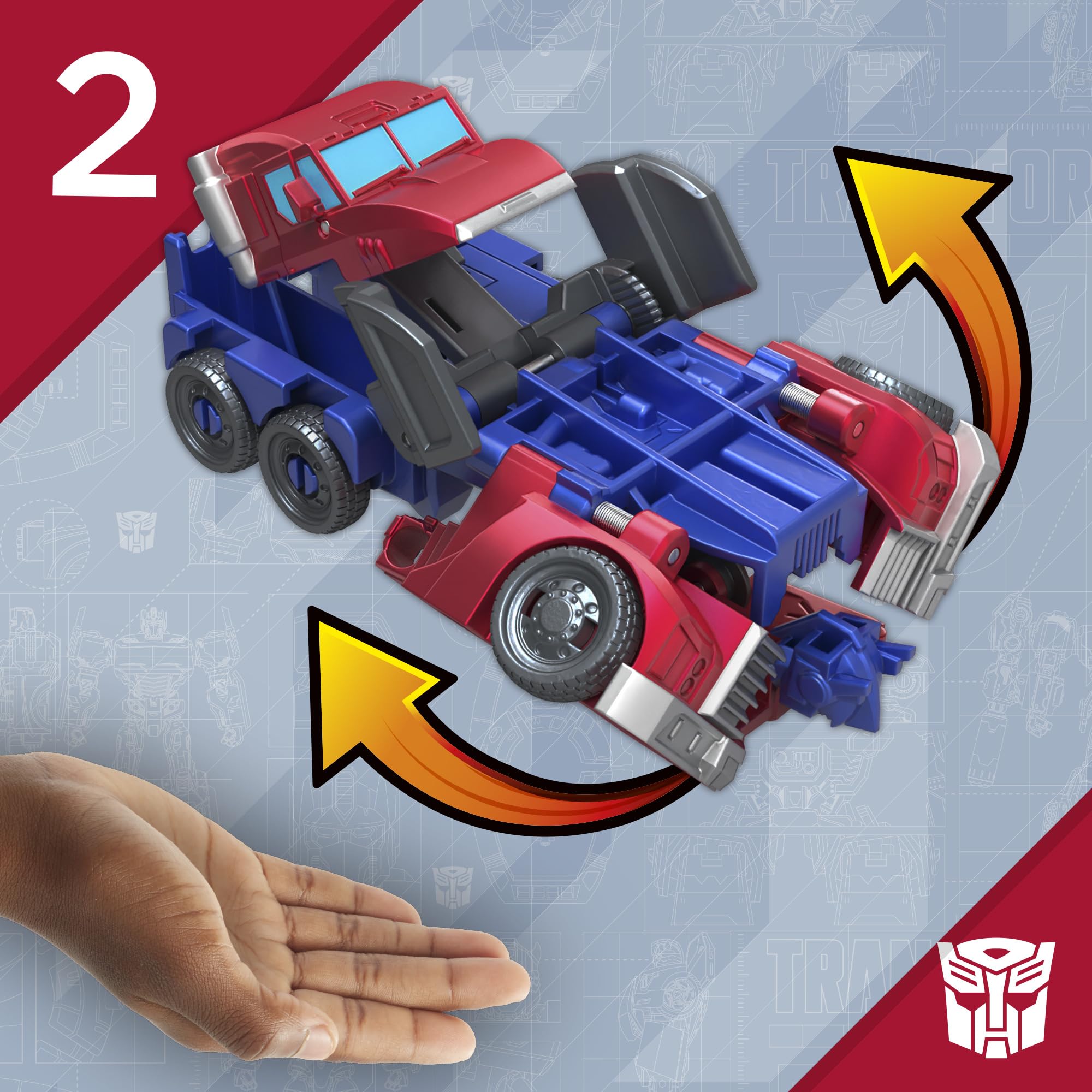 Hasbro comparativa de escala mostrando su tamaño portátil
