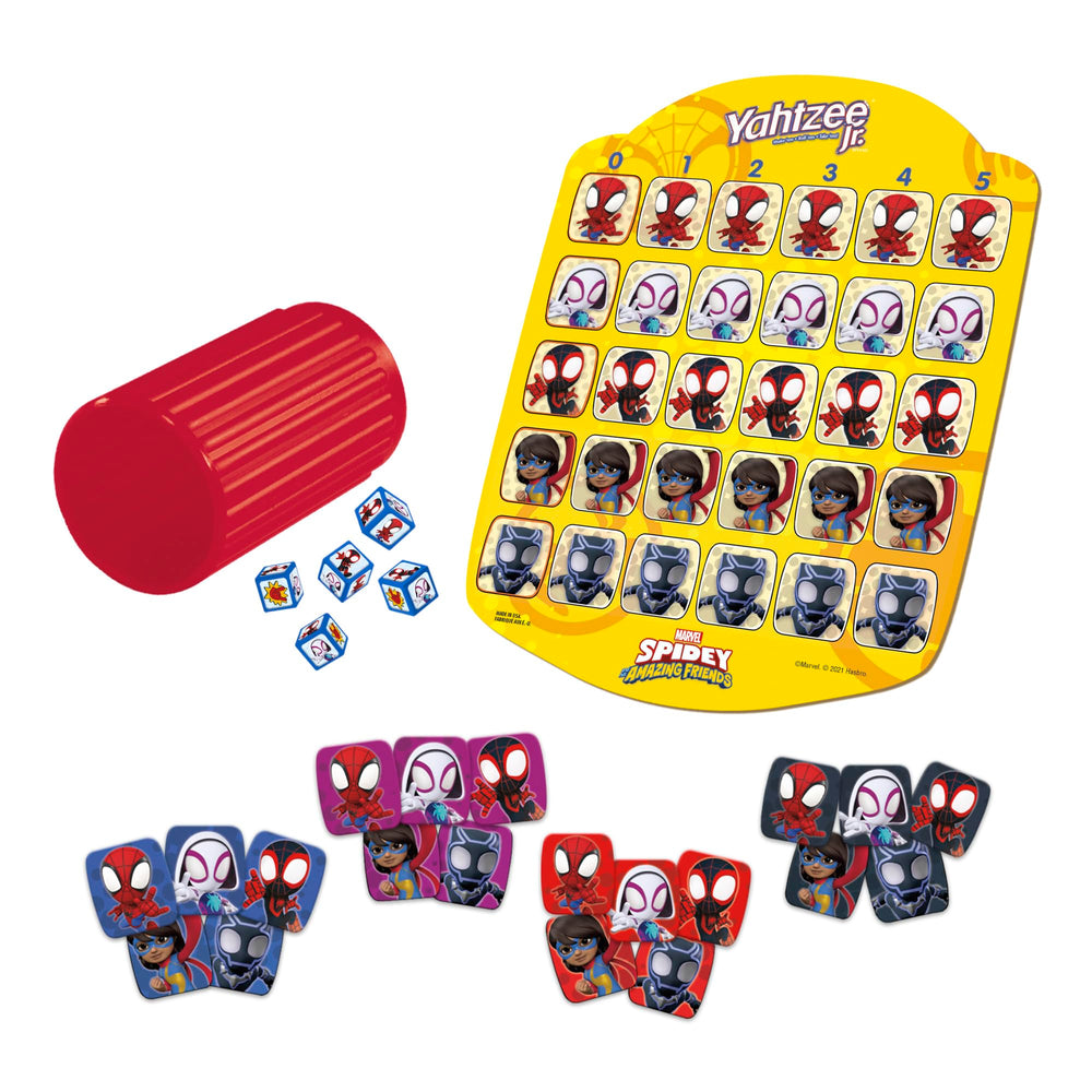 Hasbro Gaming escena familiar con el juego sobre la mesa, ideal para tardes en casa
