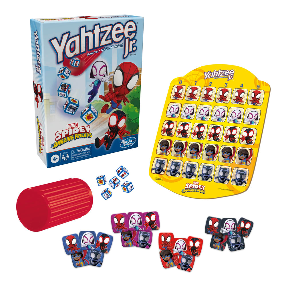 Hasbro Gaming dados con símbolos Thwip y Green Goblin fomentando emoción en cada tirada