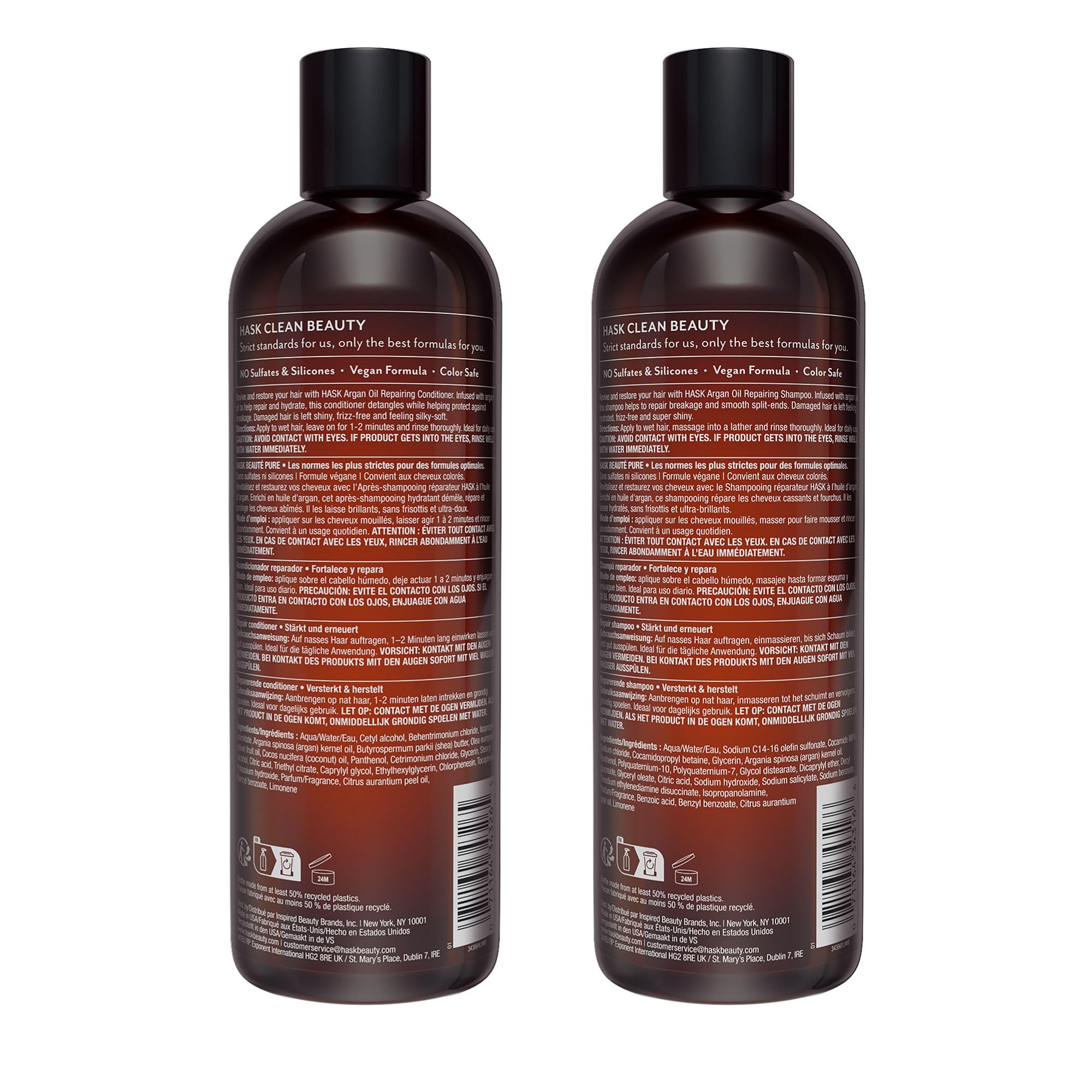 HASK producto en uso en ducha aportando control de frizz inmediato