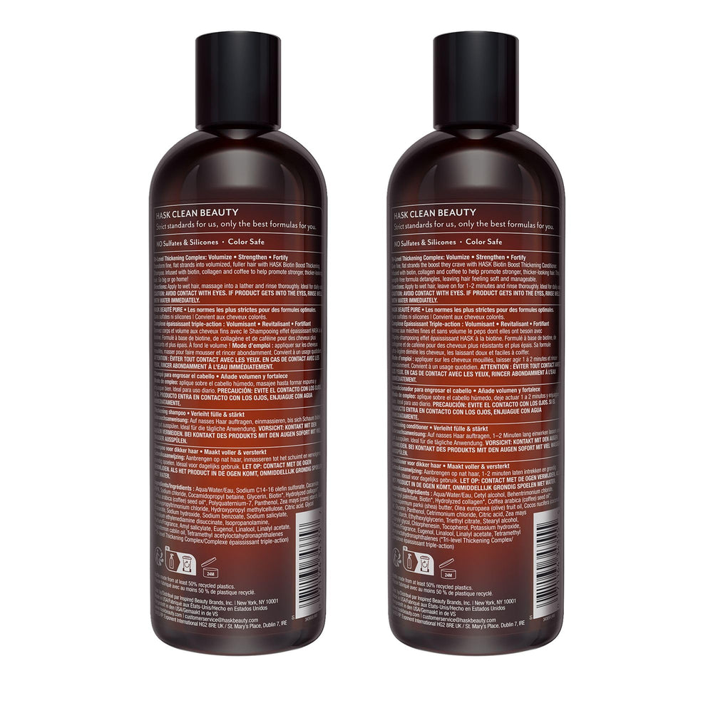 HASK cabello estilizado tras uso mostrando mayor cuerpo y aspecto saludable