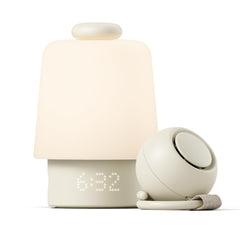 Hatch Baby frontal mostrando diseño Putty y controles, ayuda a crear rutinas
