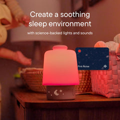 Hatch Baby luz ambiental en habitación creando ambiente calmado