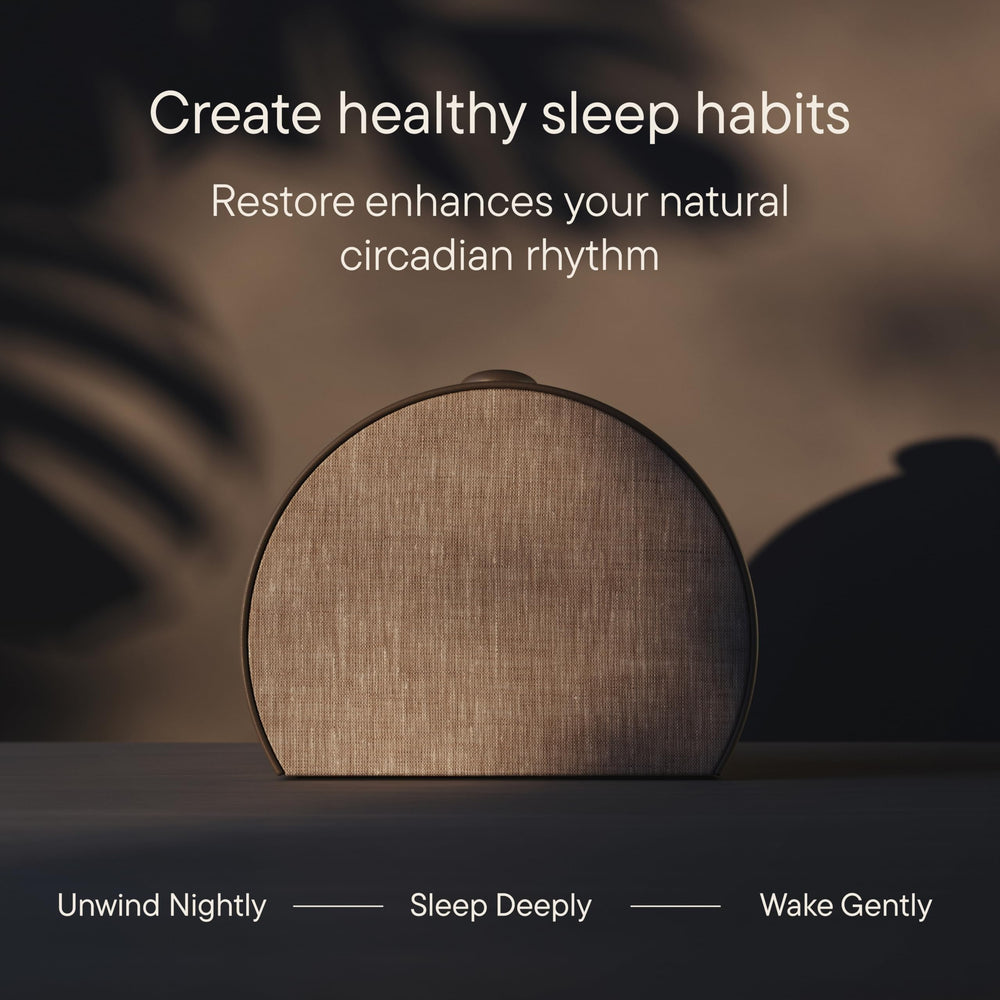 Hatch Restore 3 app mostrando selección de sonidos que ayudan a relajar antes de dormir