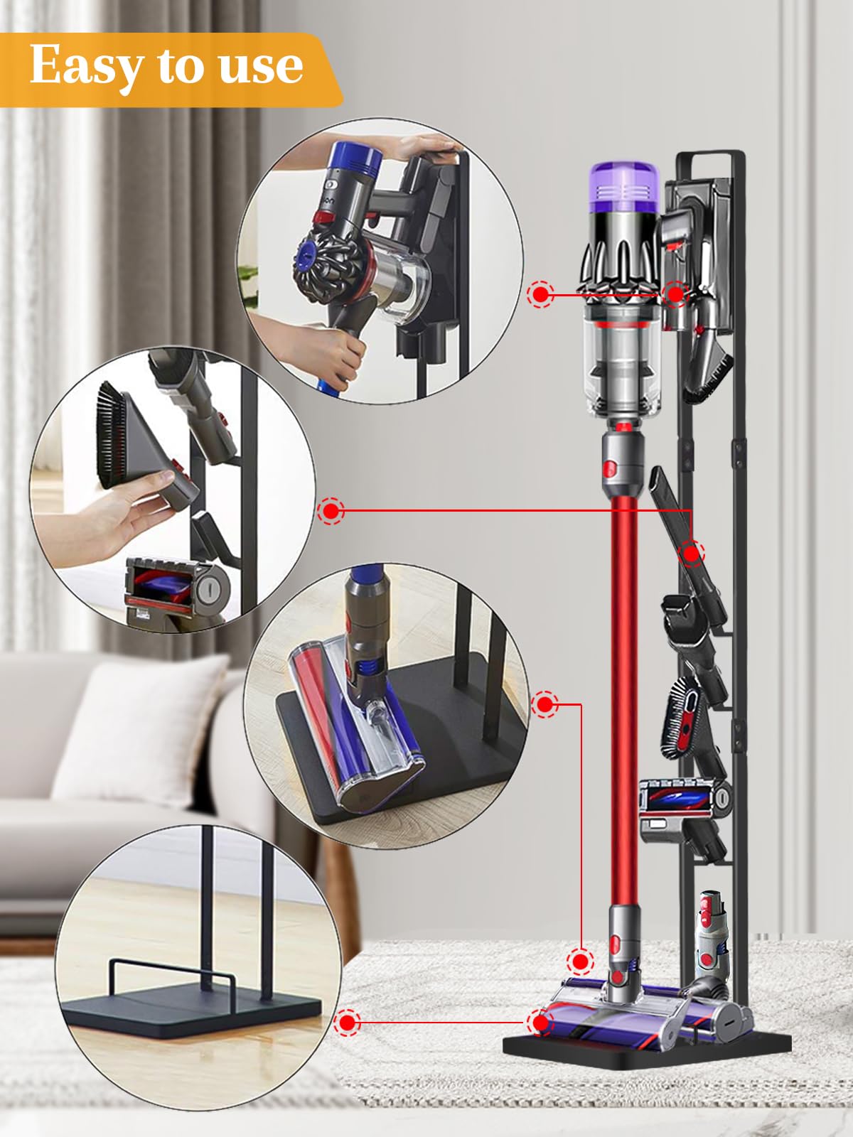 Haturi etiqueta de compatibilidad con modelos Dyson listados y claridad