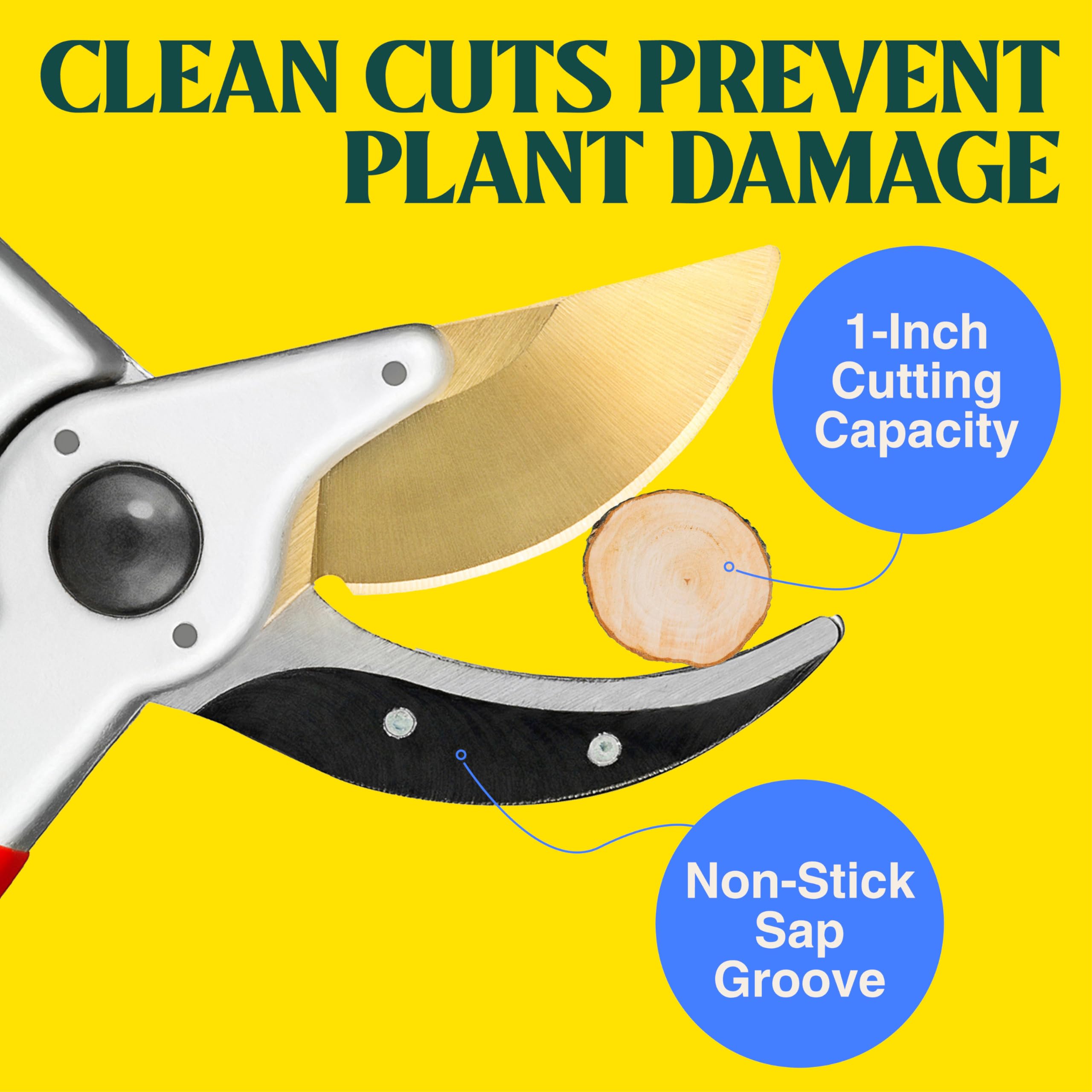 Haus & Garten open blade and pivot showing sturdy mechanism and reliability benefit