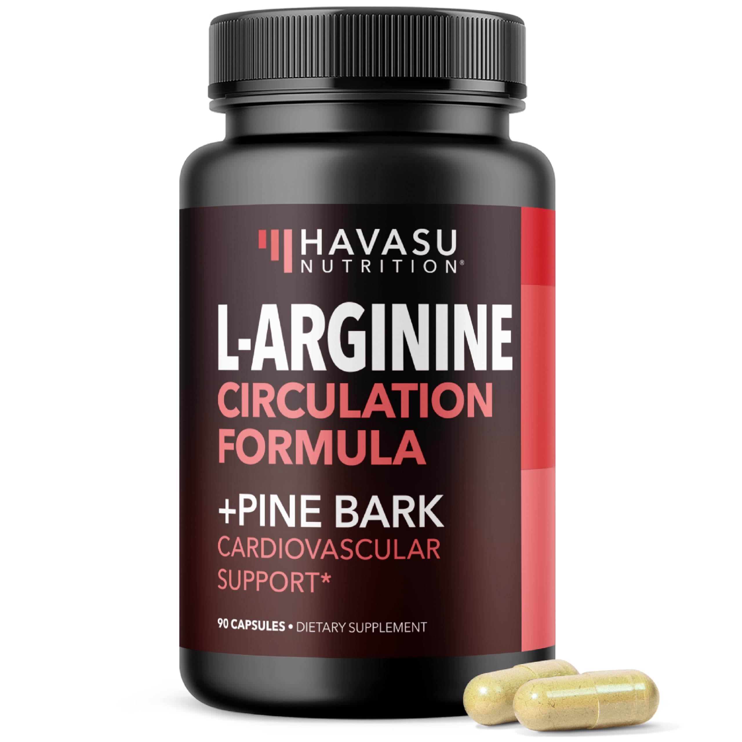 HAVASU NUTRITION frasco frontal mostrando la fórmula y beneficio de rendimiento