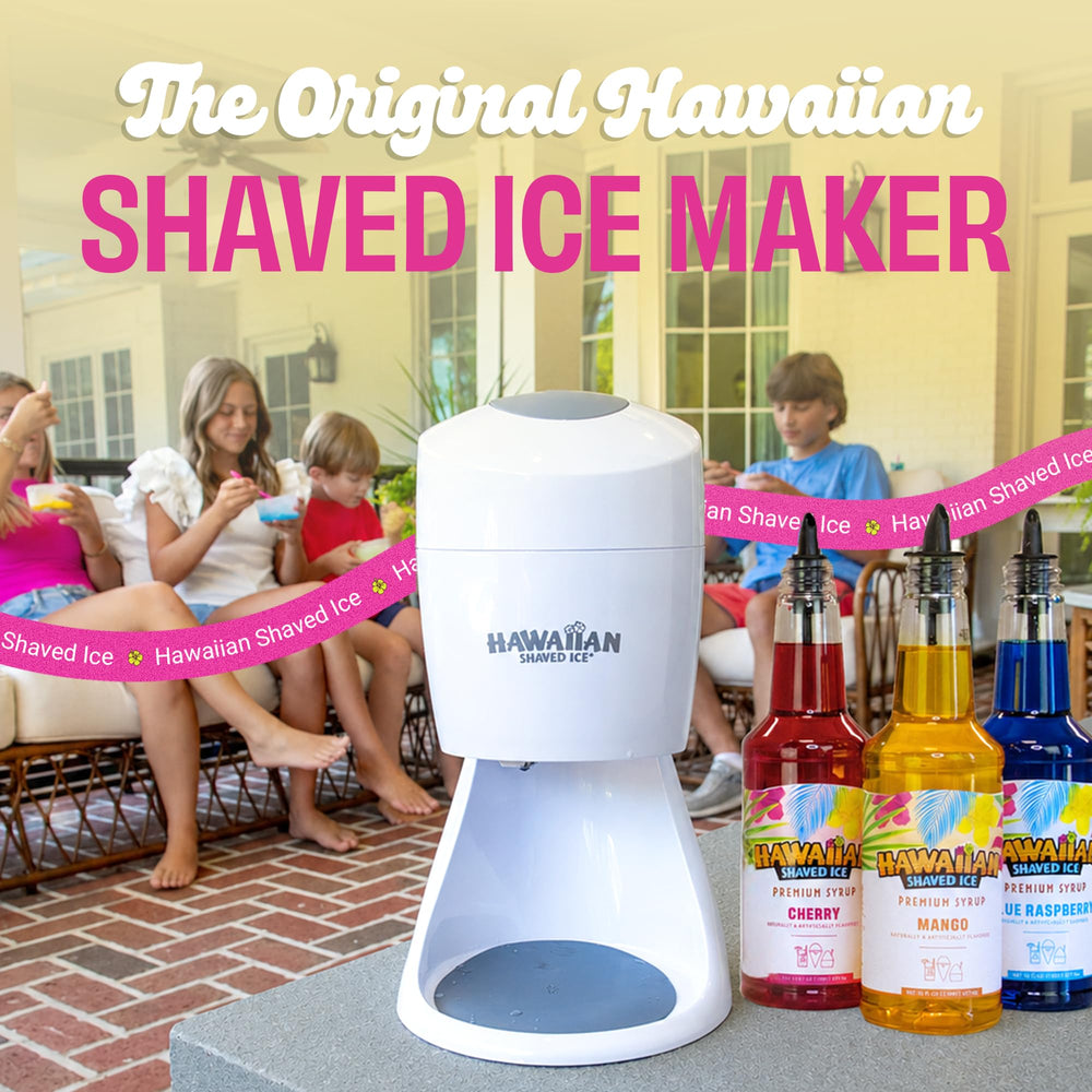 Hawaiian Shaved Ice primer plano de cuchillas de acero inoxidable, corte uniforme