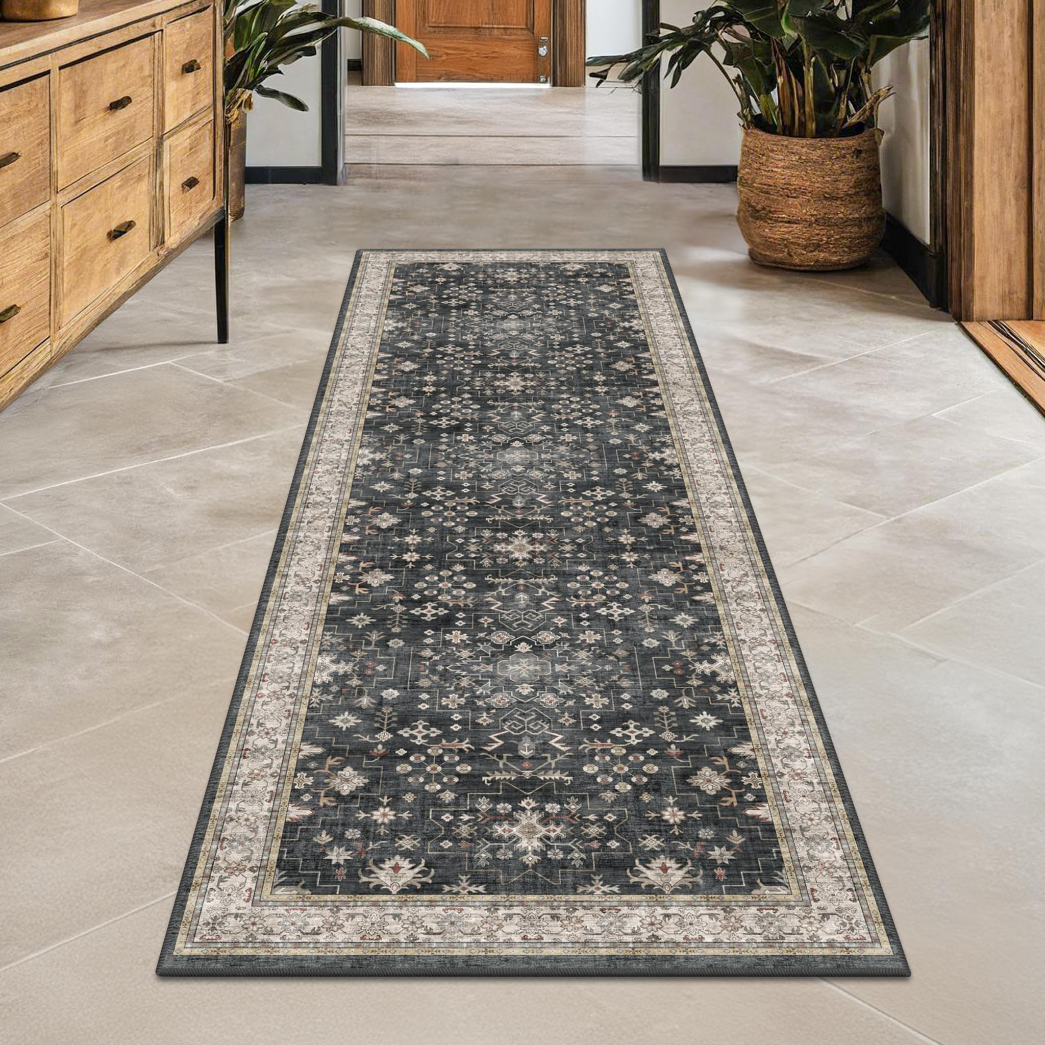 Hazo Haus vista frontal del runner mostrando diseño boho y corte rectangular, fácil integración