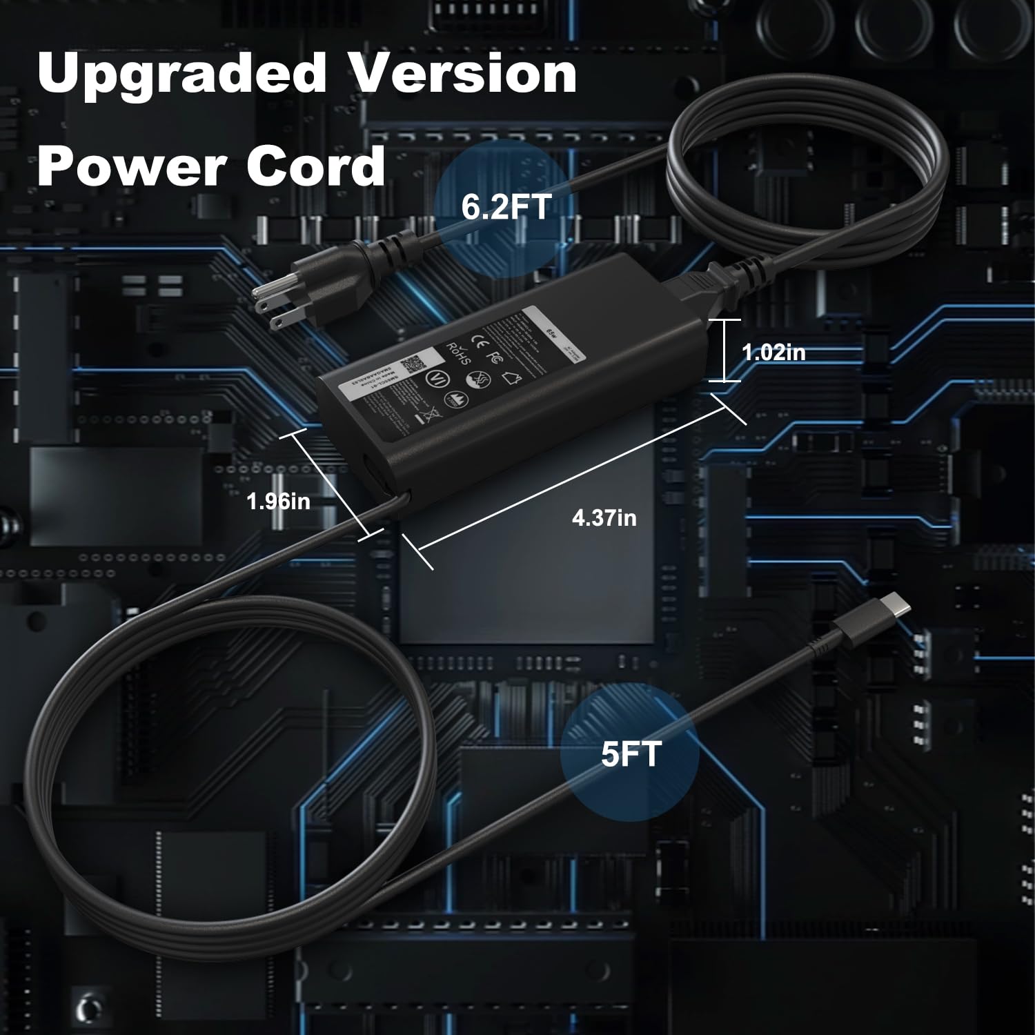 HBONY primer plano del puerto USB-C con conector robusto y carga fiable