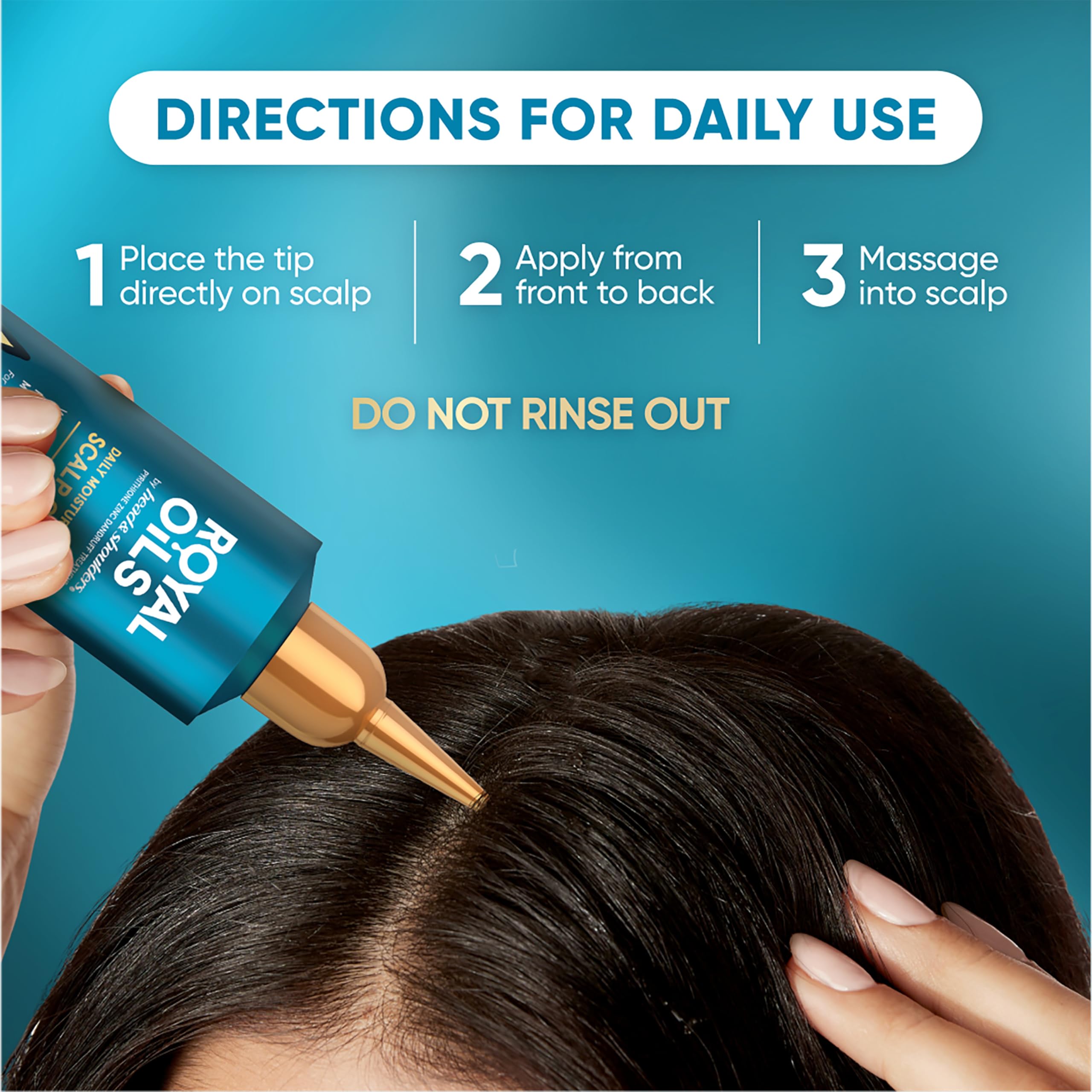 Head & Shoulders envase en mano mostrando tamaño práctico de 5 fl oz