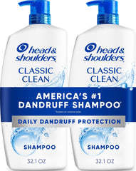 Head & Shoulders vista frontal del pack doble beneficiando control de caspa