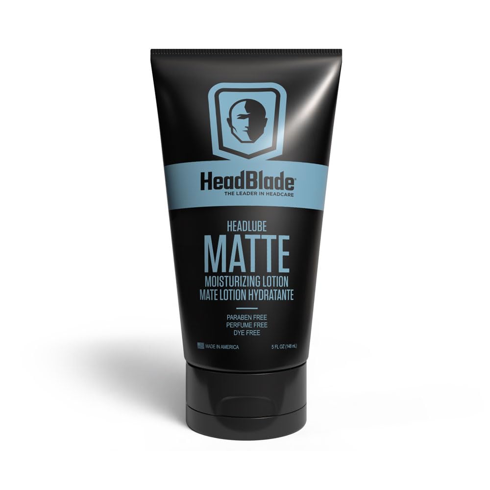 HeadBlade HeadLube Mate envase frontal mostrando diseño limpio y práctico