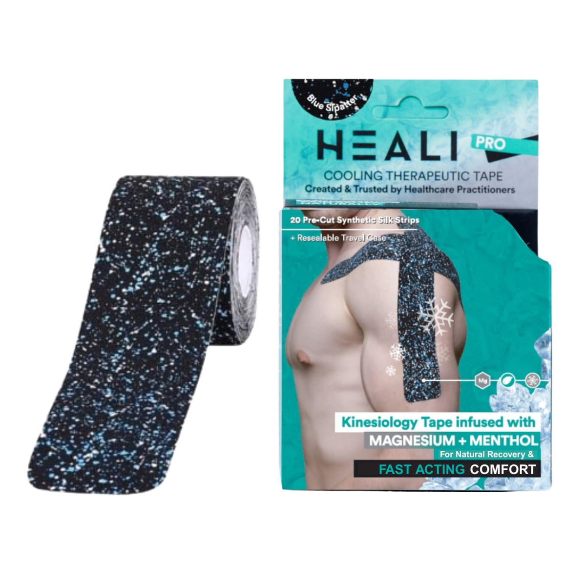 INNOVATIONS BY HEALI empaque frontal mostrando 20 tiras y beneficios