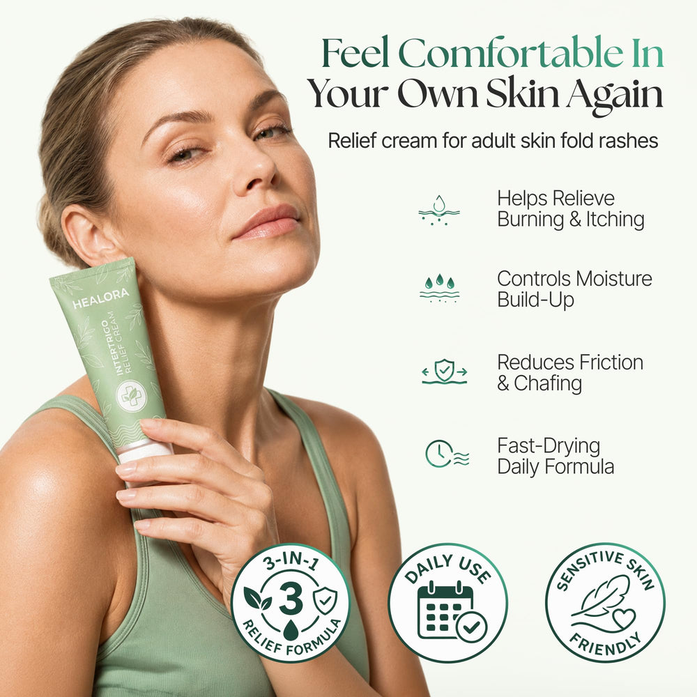 Healora textura crema que se transforma en polvo para confort