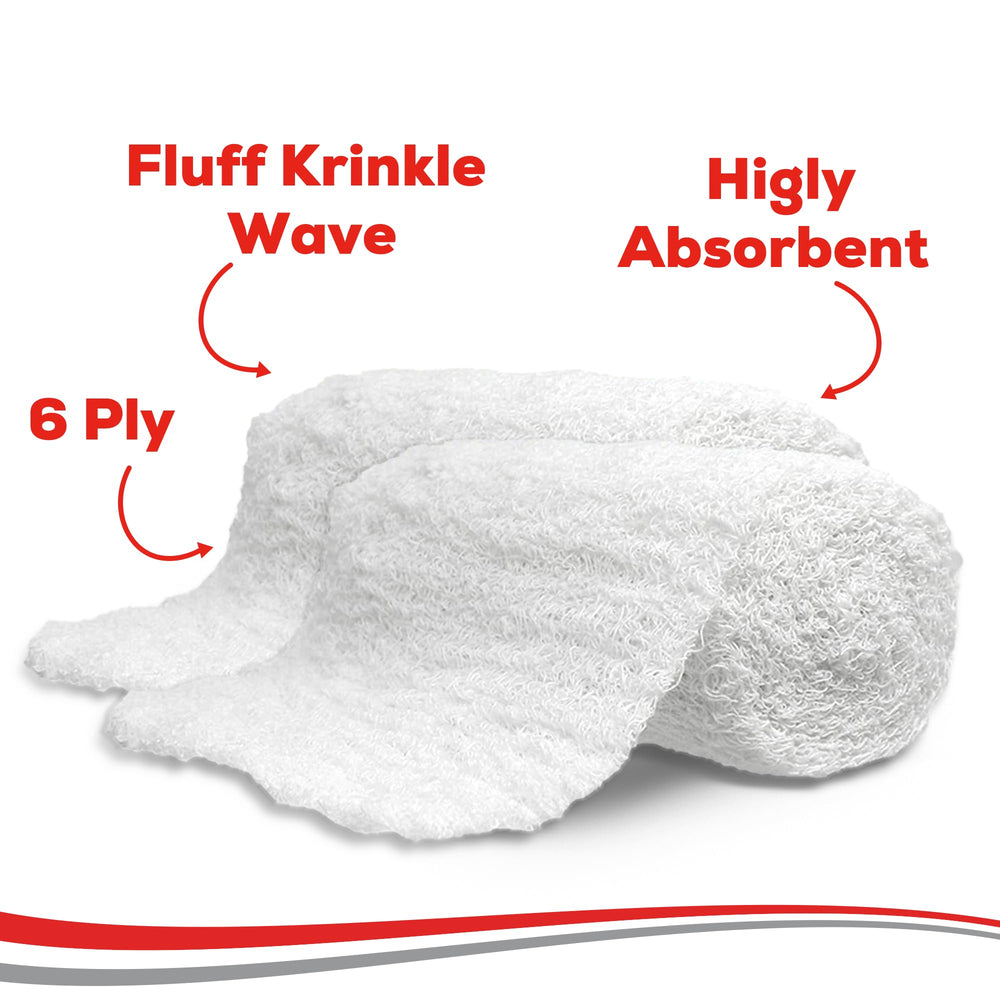 Healqu Kerlix rollo asegurado lateral que demuestra flexibilidad y ajuste
