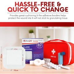 Healqu detalle de almohadilla central absorbente, protección sin adherencia