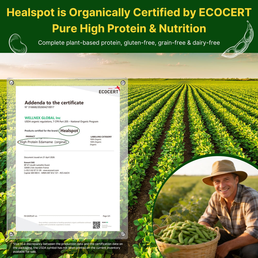Healspot porción en mano demostrando tamaño y practicidad