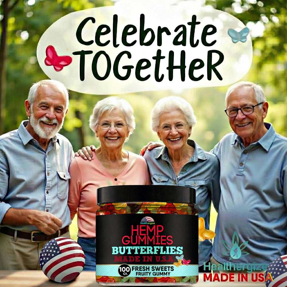 Healthergize gomita en mano para comparar tamaño y facilidad de uso